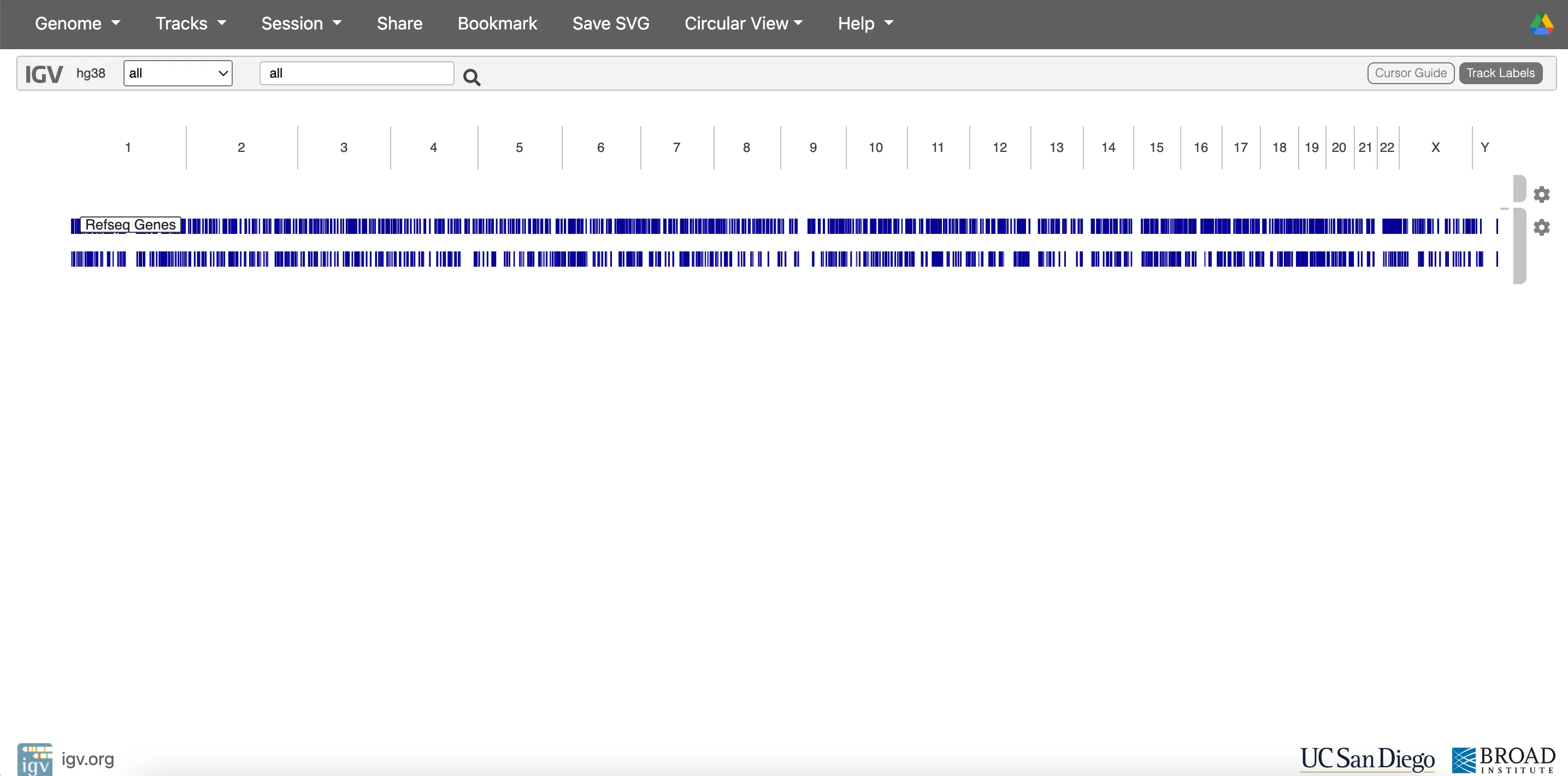 IGV genome and variant visualisation tool by the Broad Institute